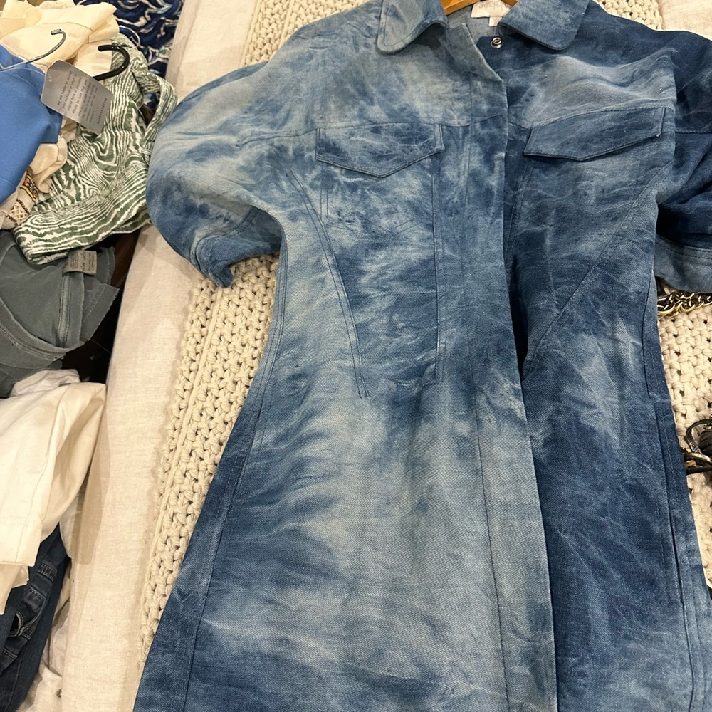 Divine Heritage Denim Mini Dress - Picture 3 of 5